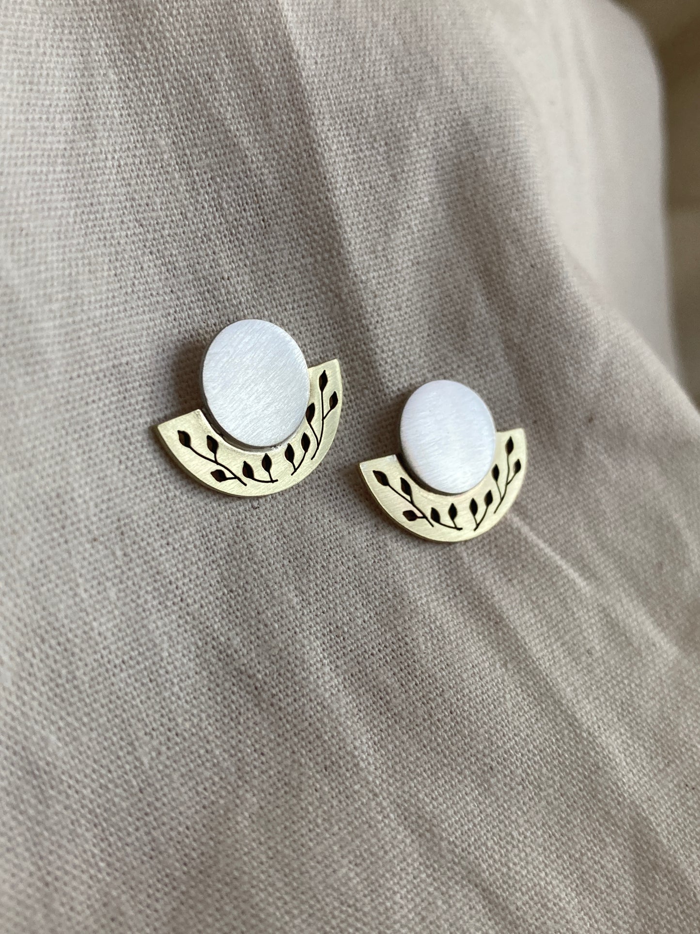 Botanical Semicircle Earrings