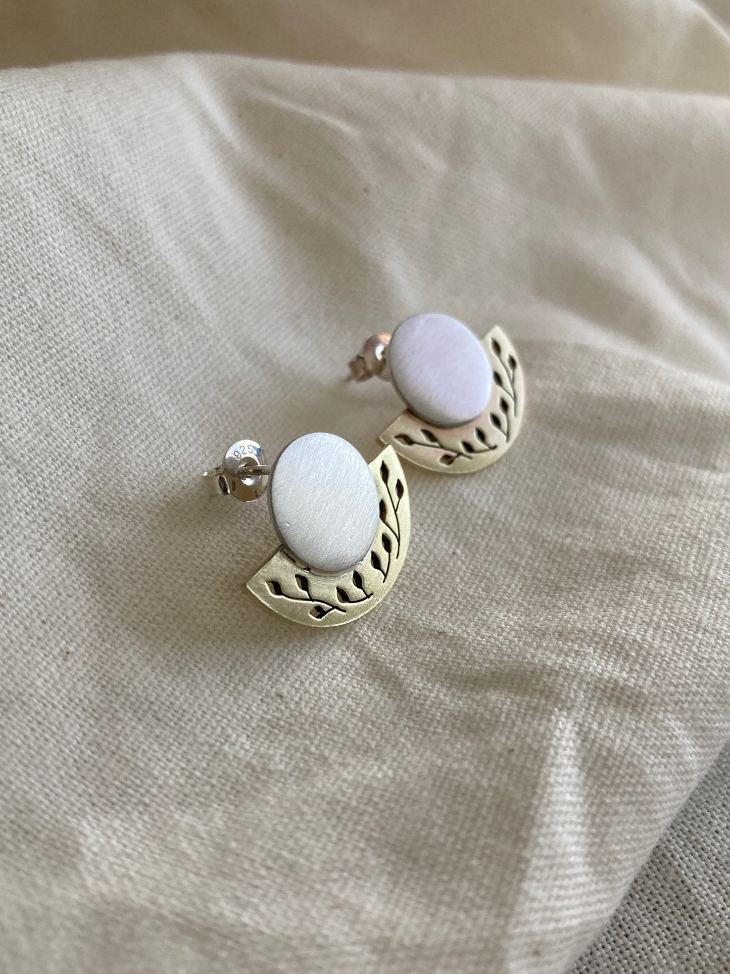 Botanical Semicircle Earrings