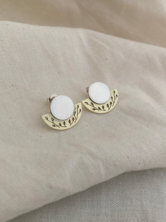 Botanical Semicircle Earrings
