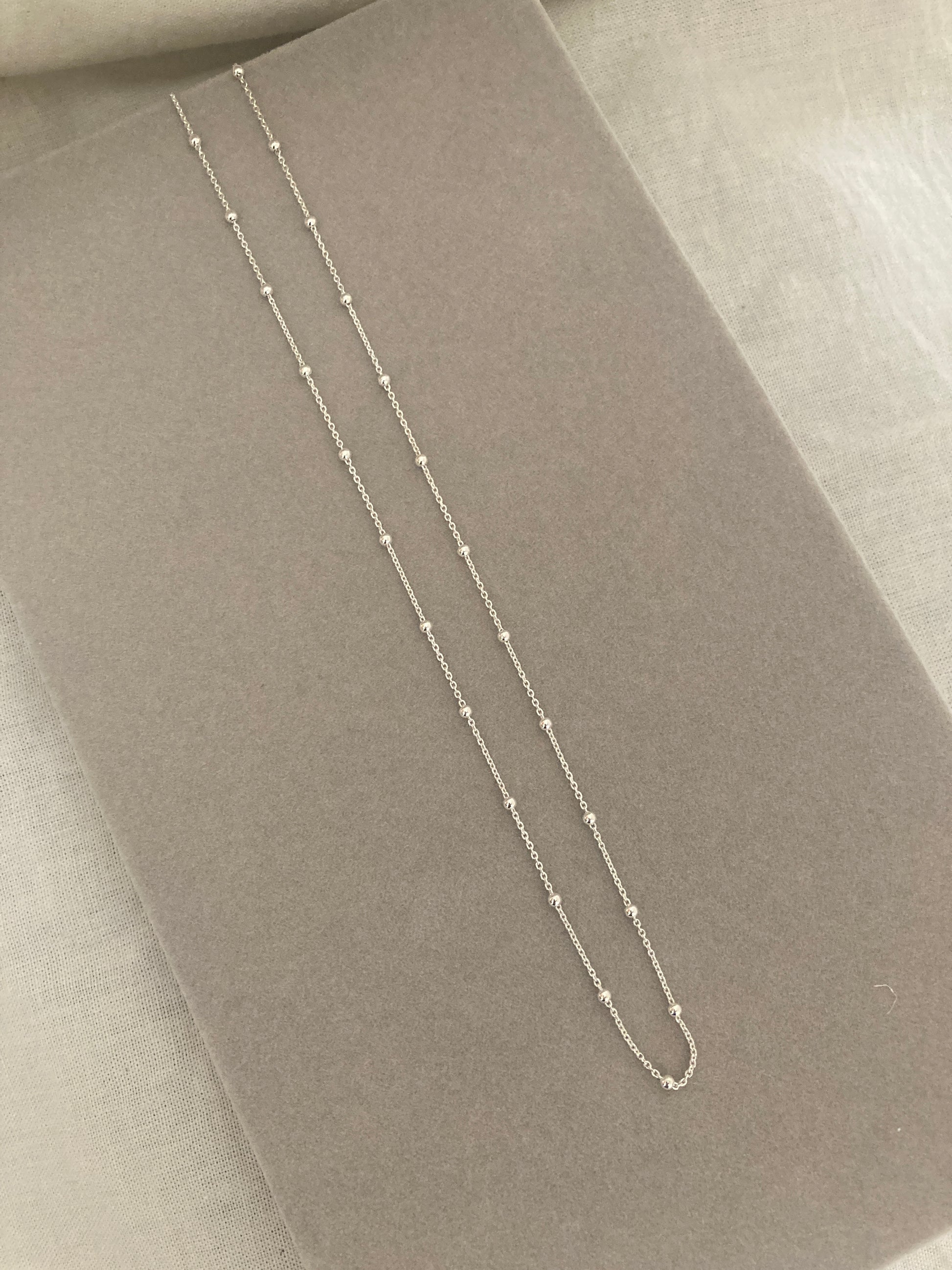 Sterling Silver Chain with Beads