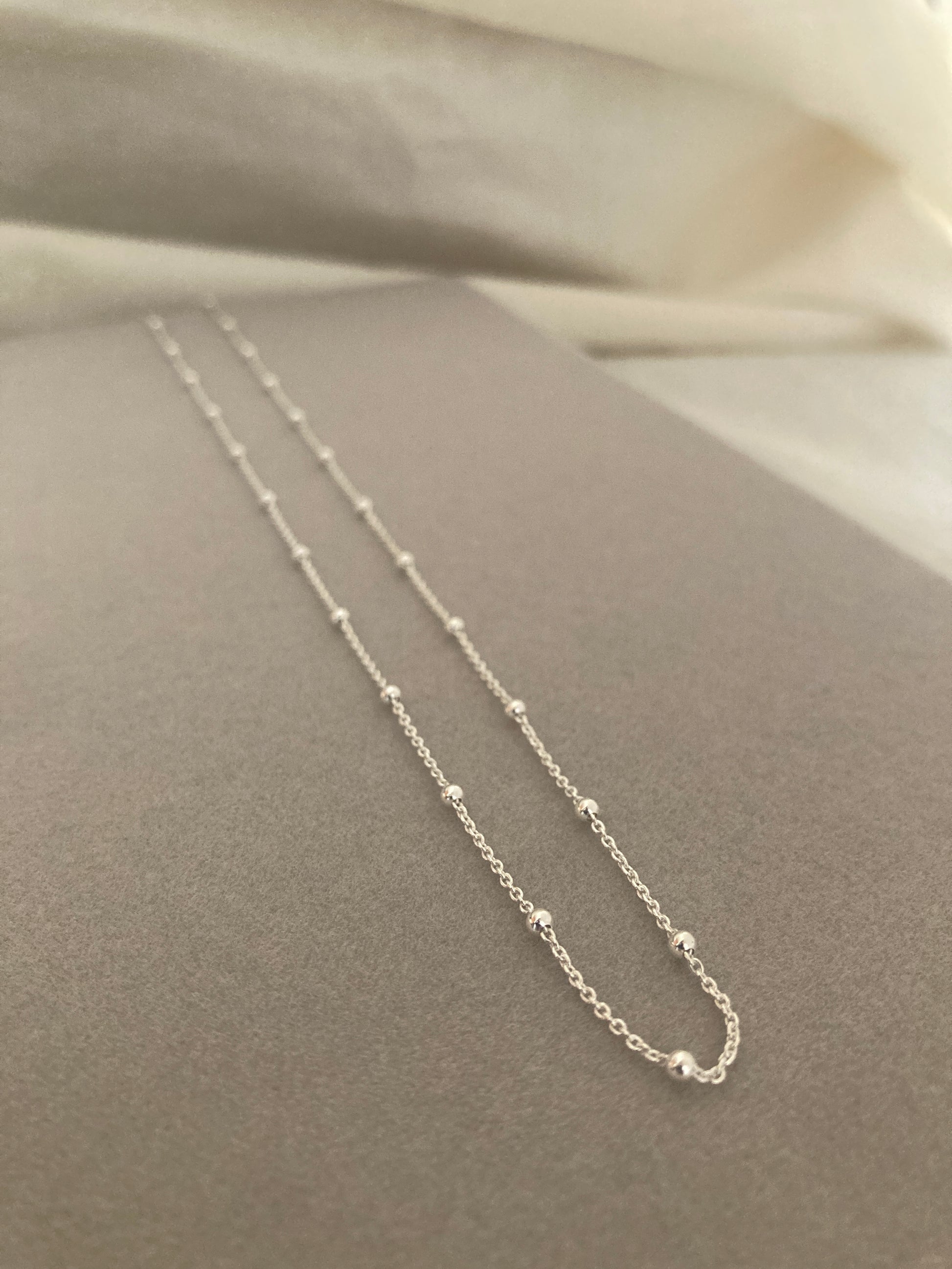 Sterling Silver Chain with Beads
