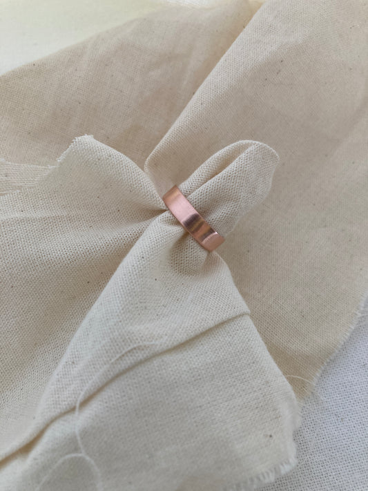 Copper Men's Wedding Band with Satin Finish