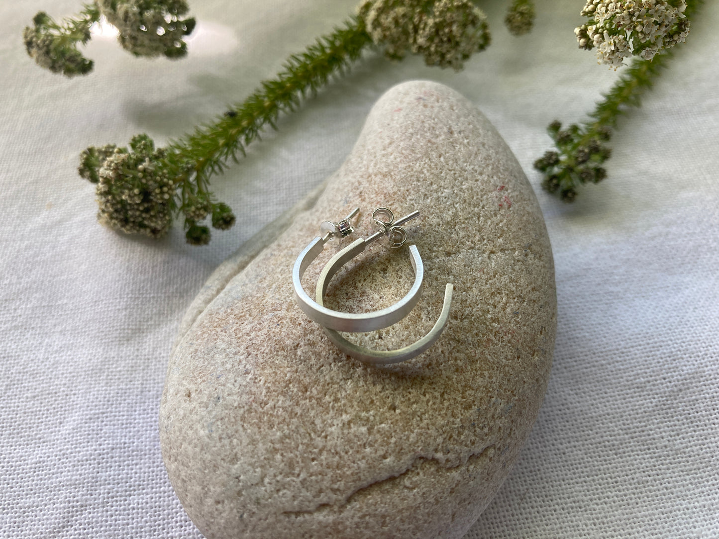 Sterling Silver Everyday Hoop Earrings - 18mm diameter