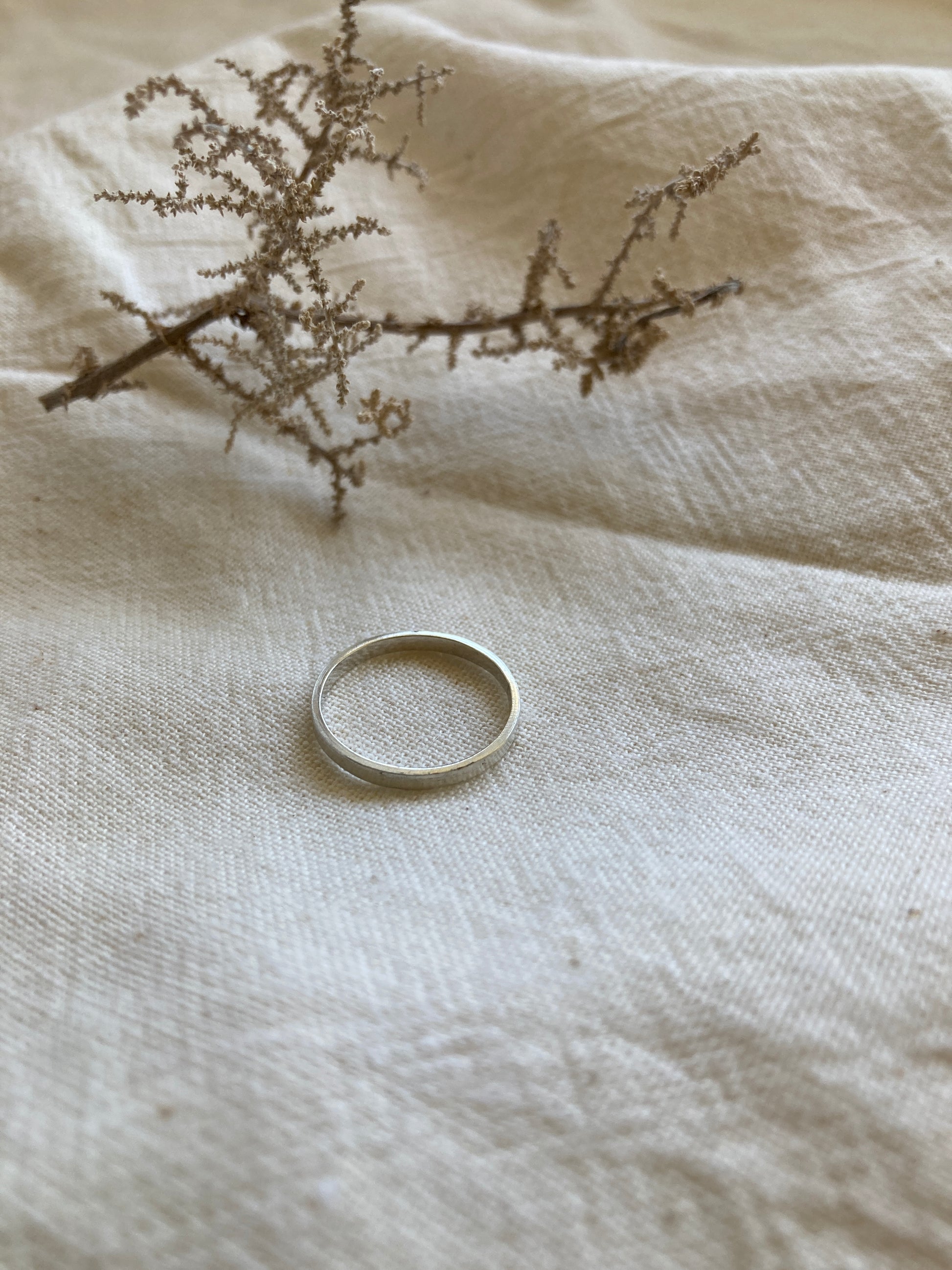 Sterling Silver Flat Everyday Rings - Perfect as a wedding band