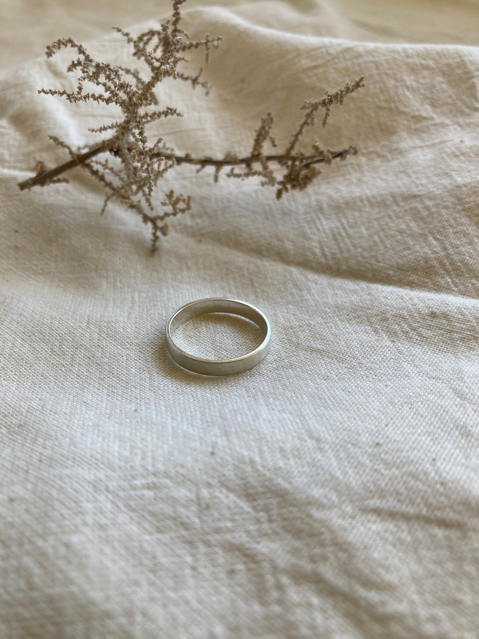 Sterling Silver Flat Everyday Rings - Perfect as a wedding band
