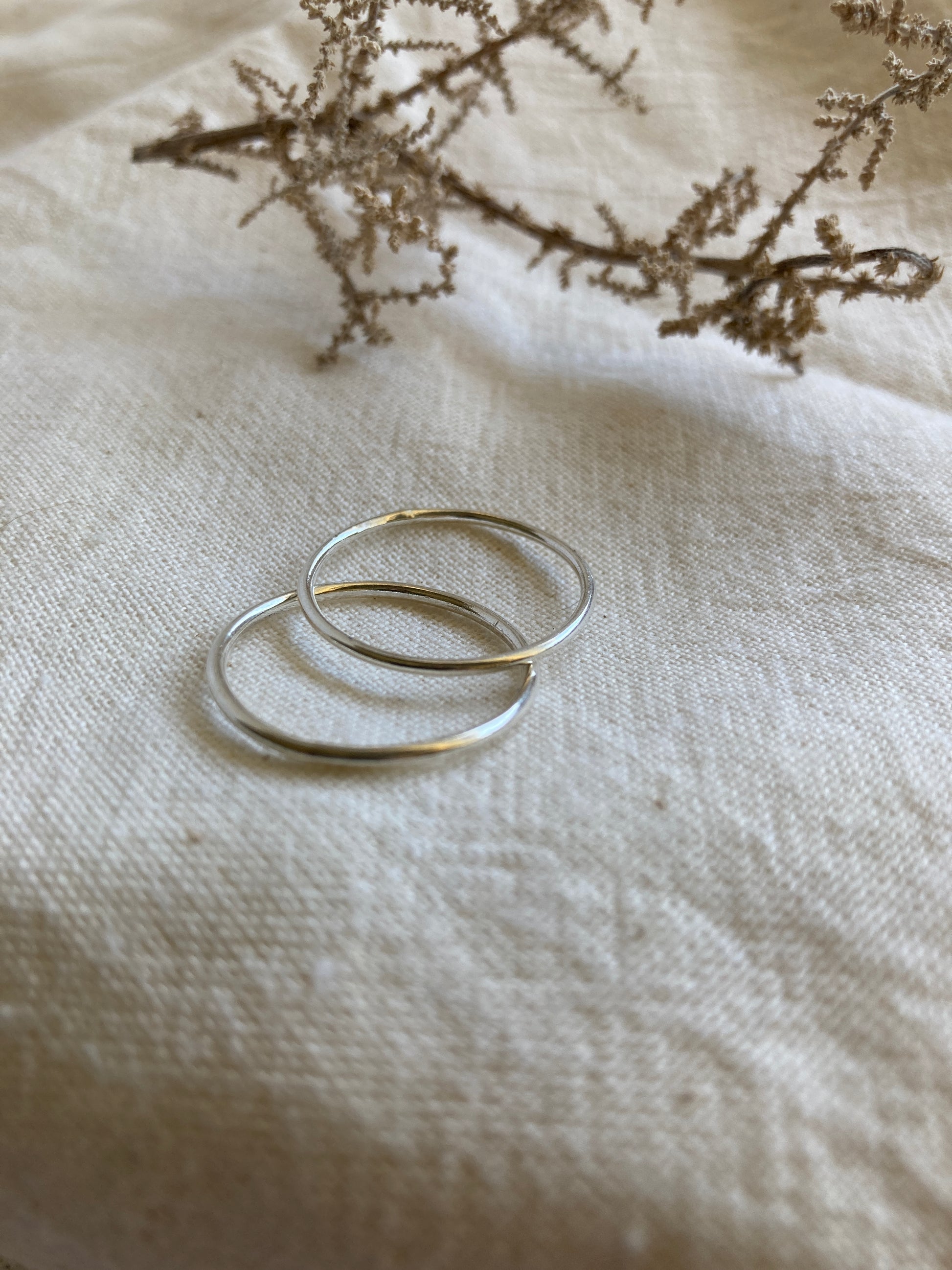 Sterling Silver Round Wire Ring