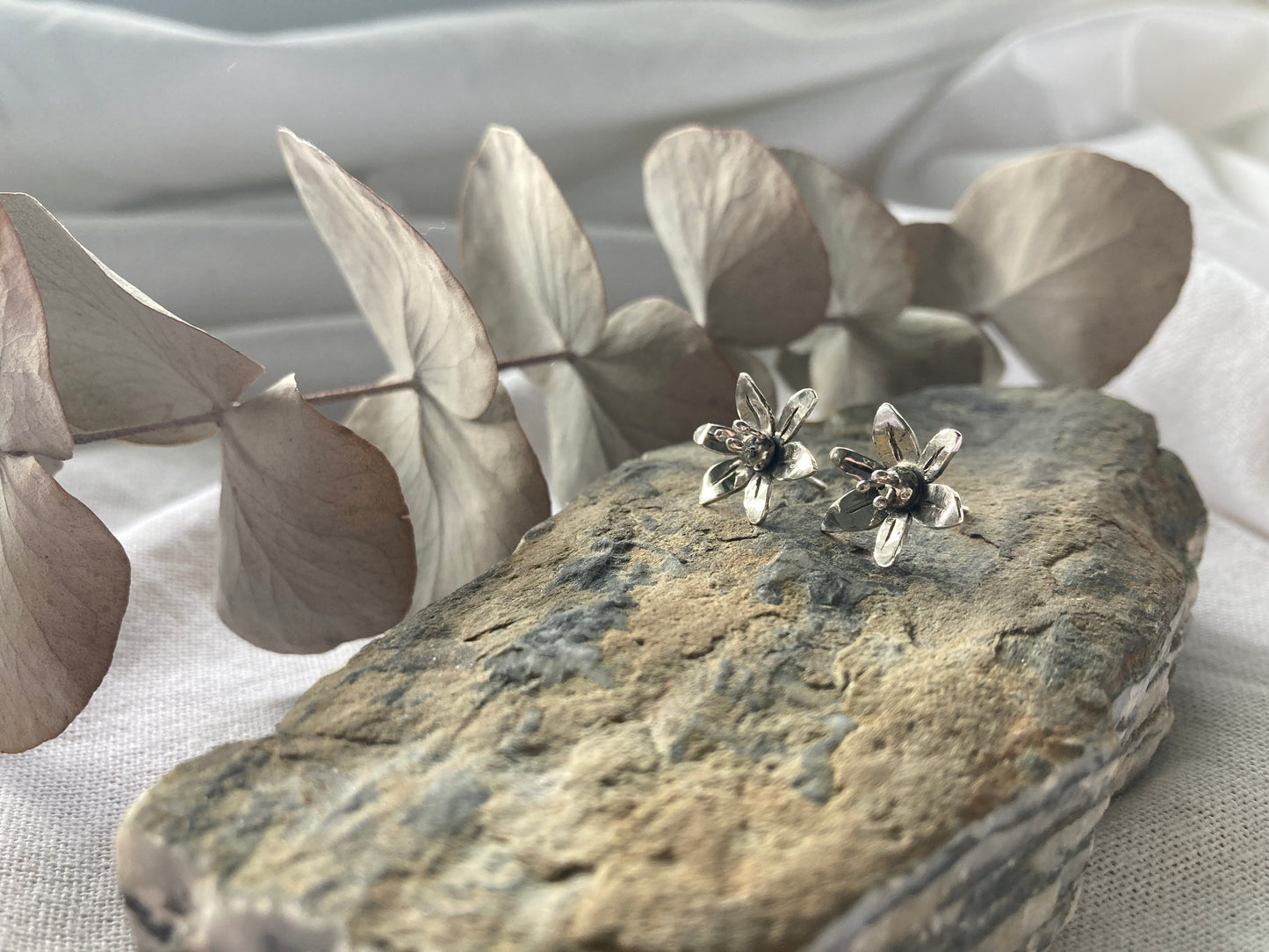 African Potato Flower Earrings