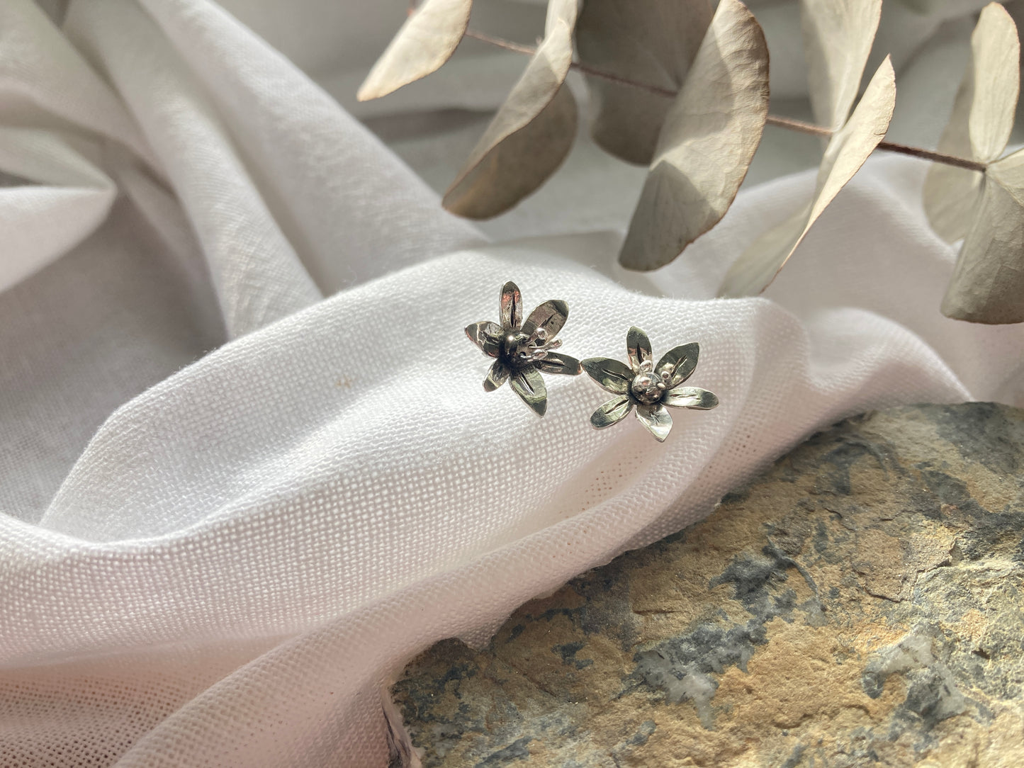 African Potato Flower Earrings