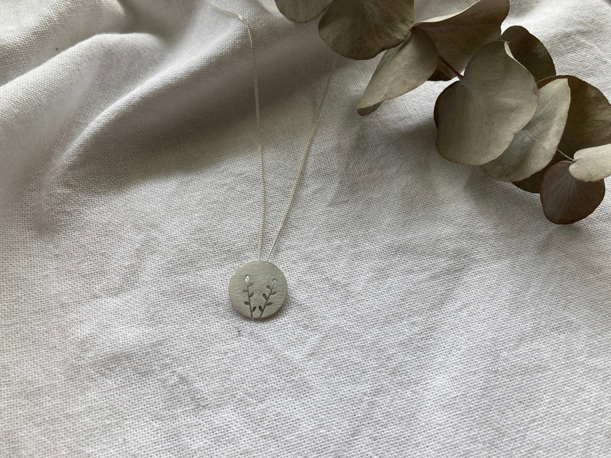 Spekboom Indigenous Disc Pendant