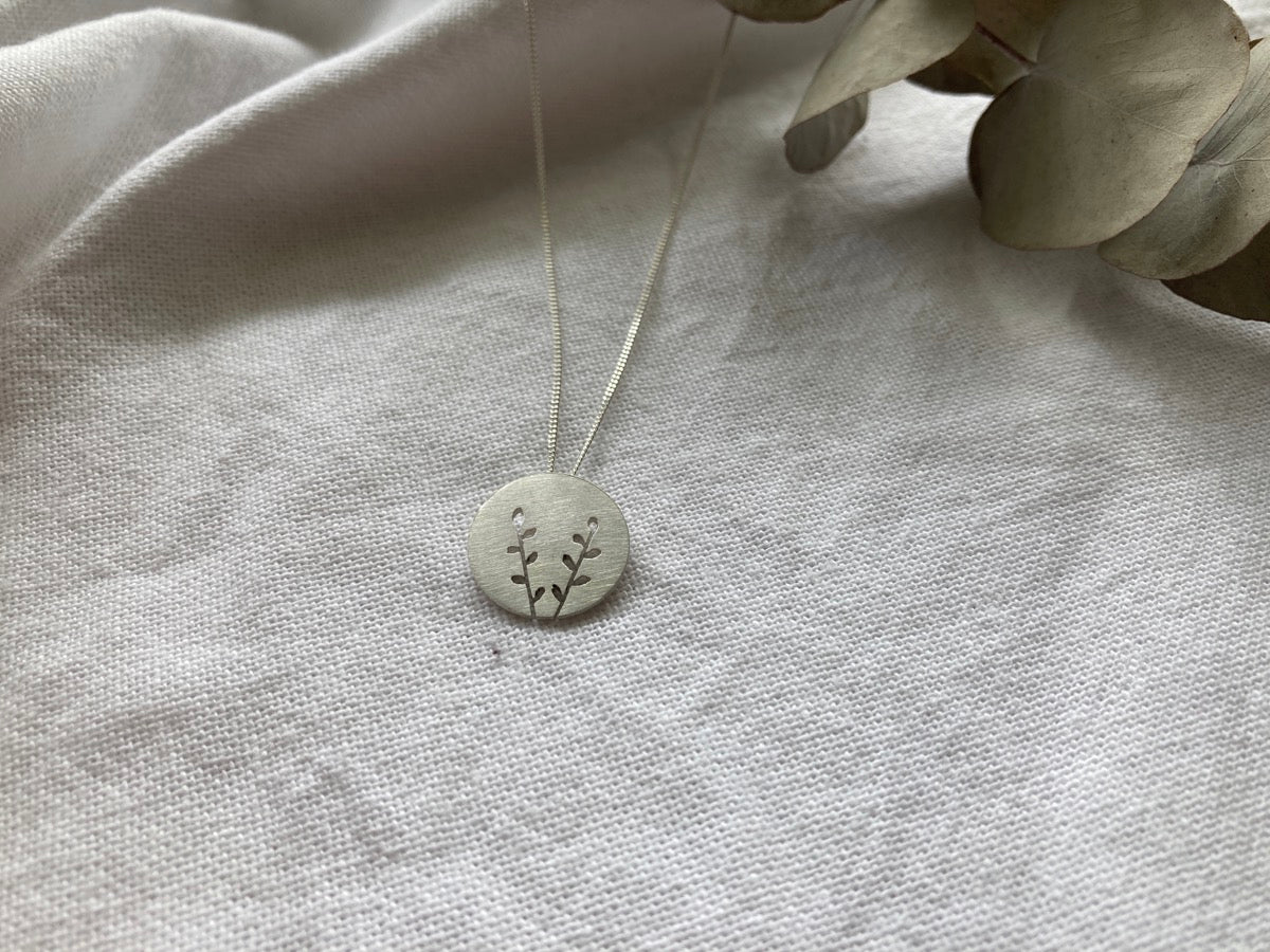 Spekboom Indigenous Disc Pendant