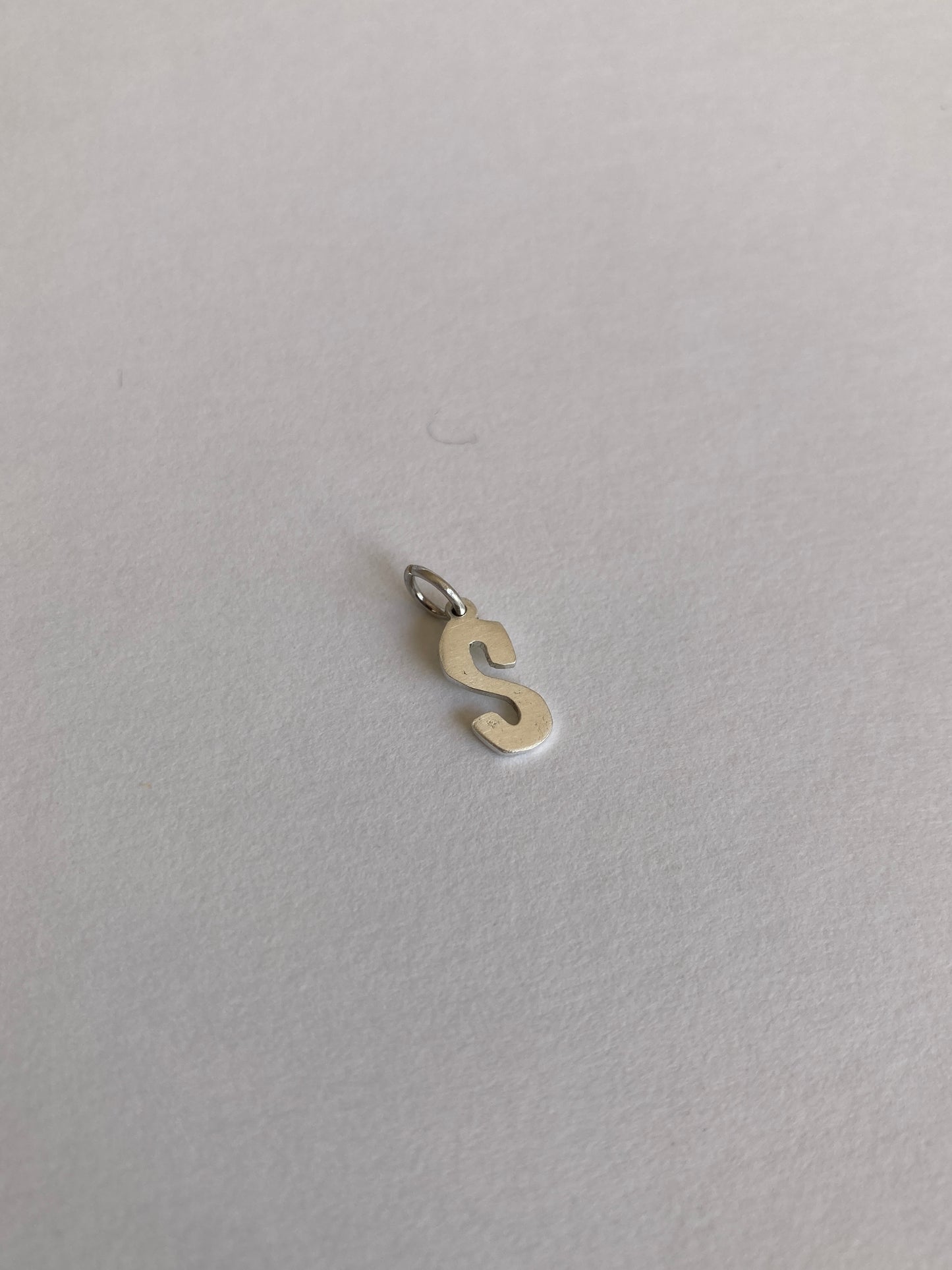 Sterling Silver Initial Charms - letter S