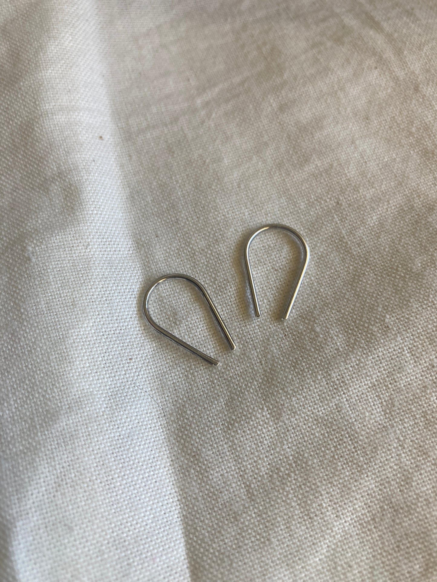 Sterling Silver U-Shape Threader Earrings
