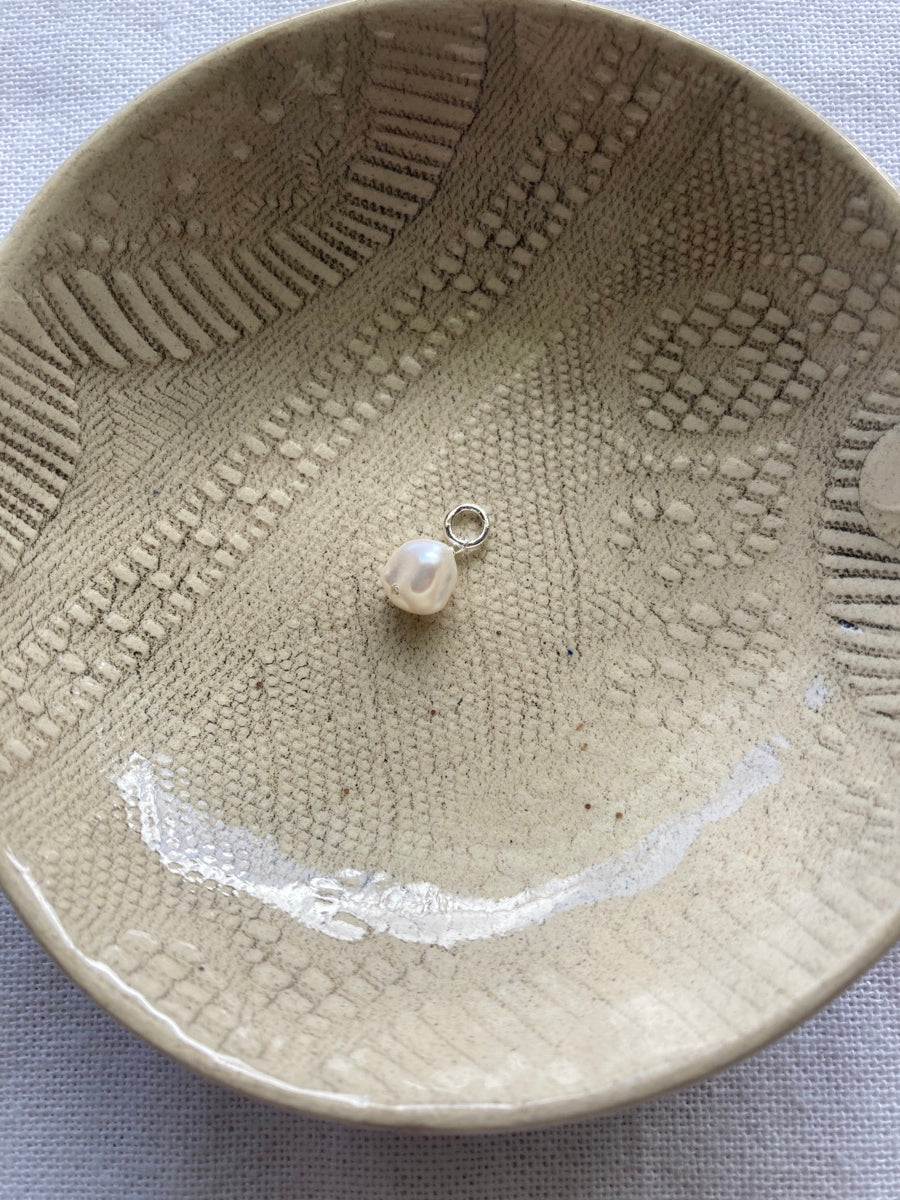Small Wonky Pearl Charm