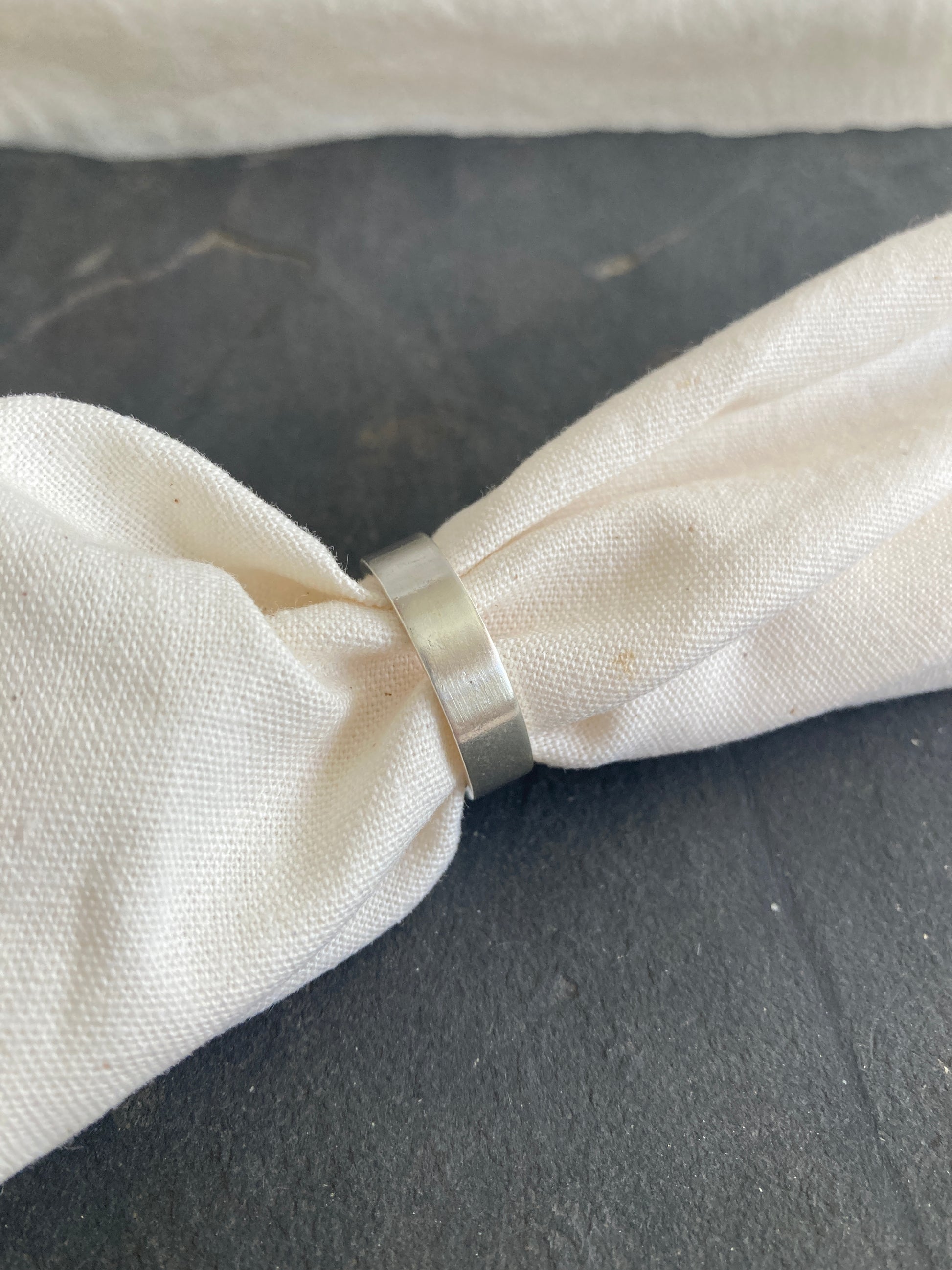 Sterling Silver Men's Wedding band with Satin finish