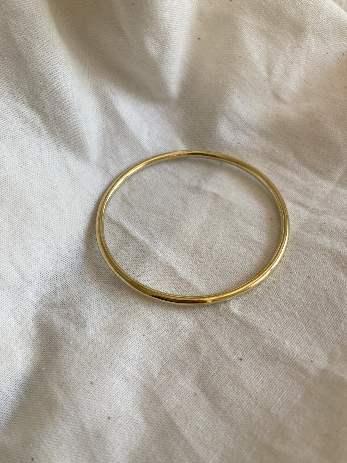 Brass Thick 3mm Solid Bangle