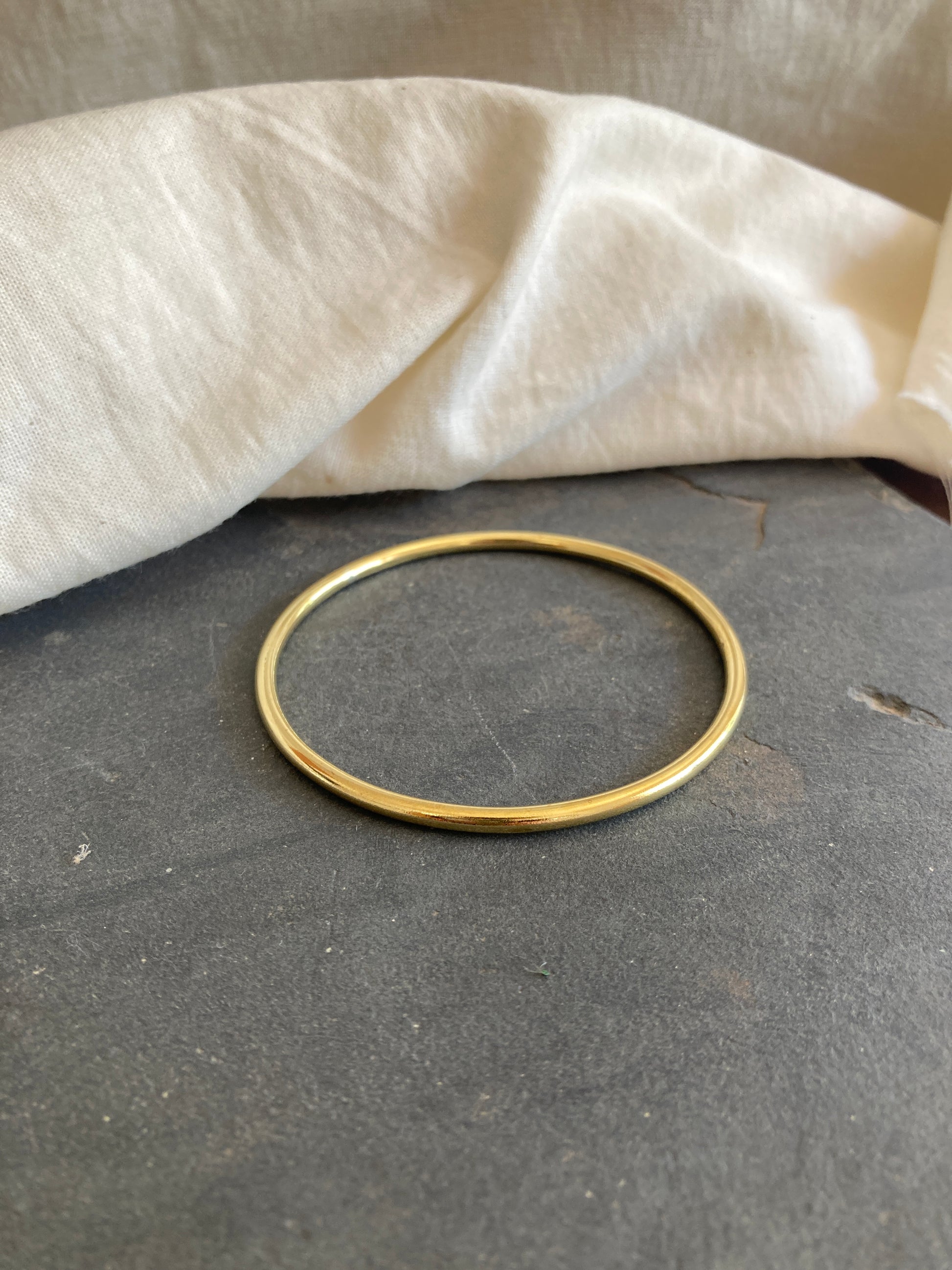 Brass Thick 3mm Solid Bangle