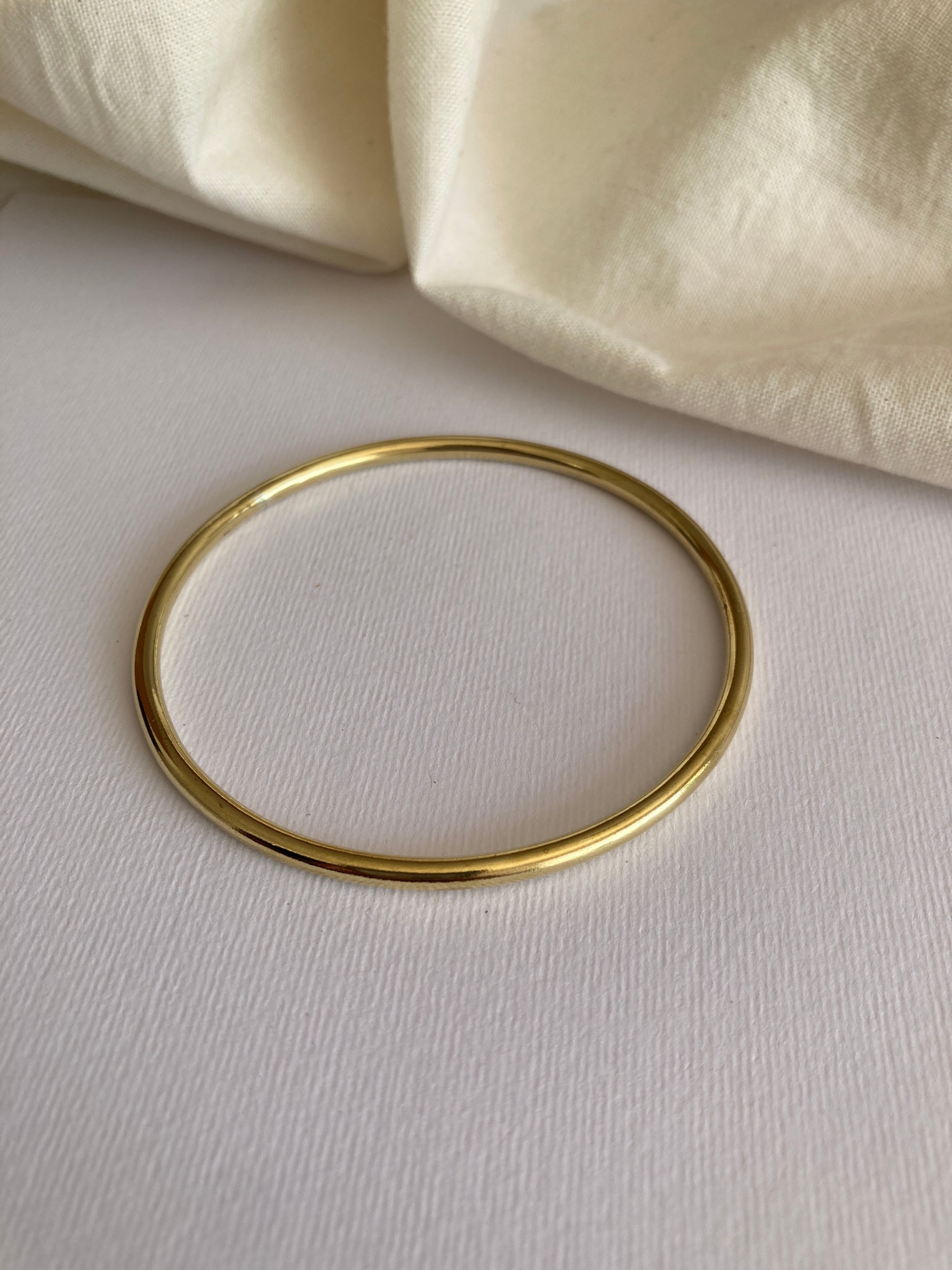 Brass Thick 3mm Solid Bangle