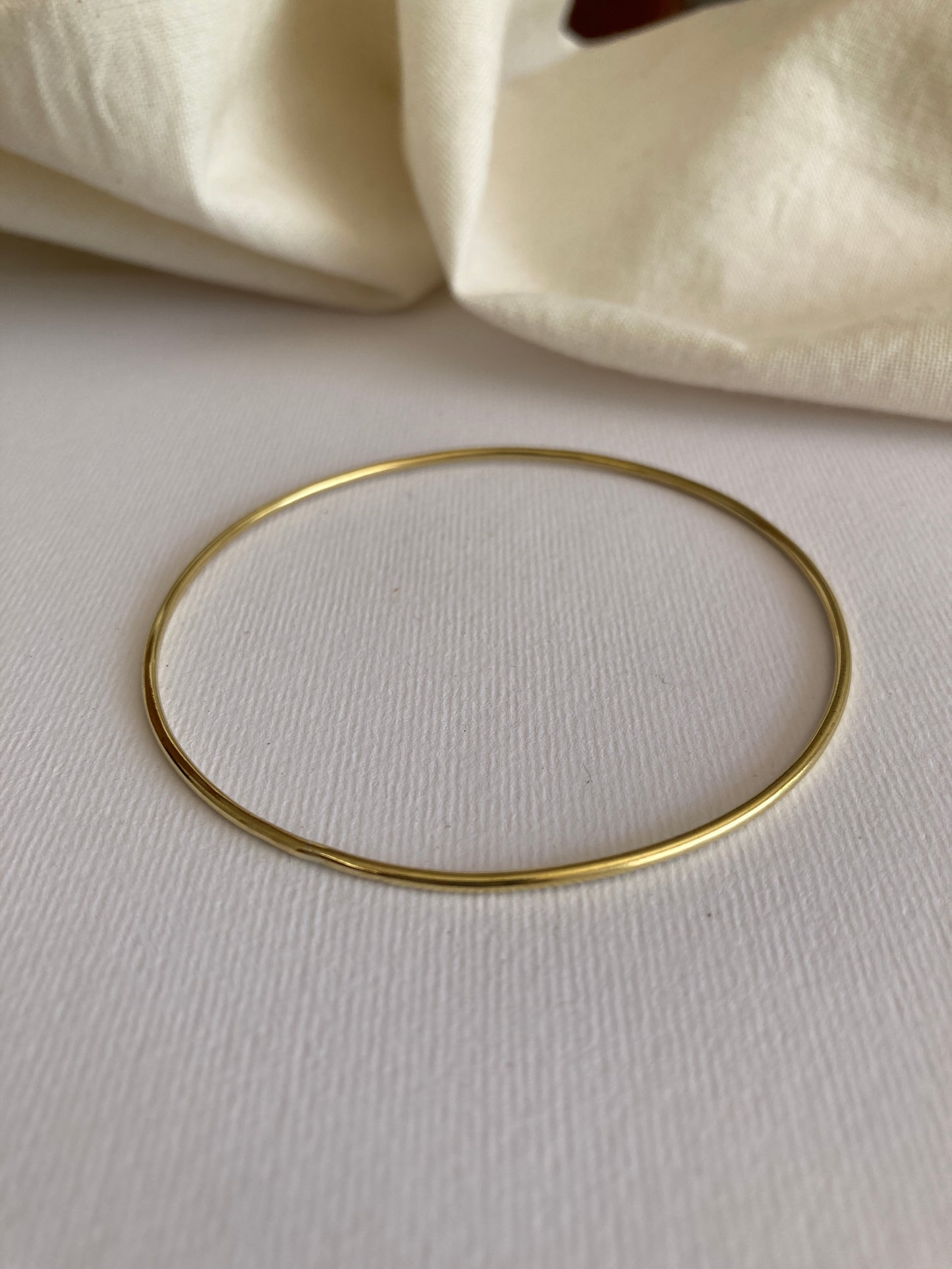 Brass Thin 1.5mm Solid Bangle