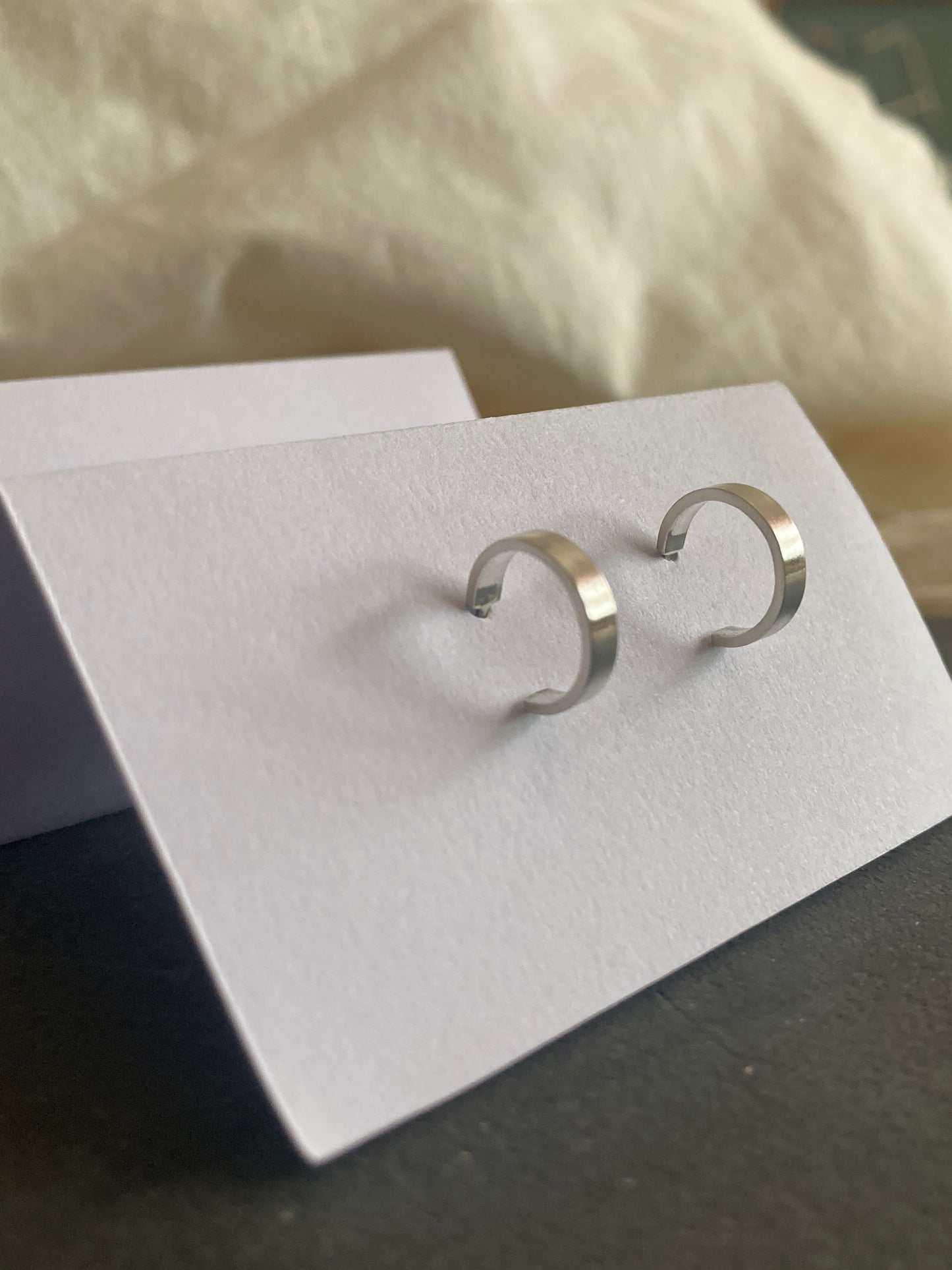 Sterling Silver Small Everyday Hoop Earrings