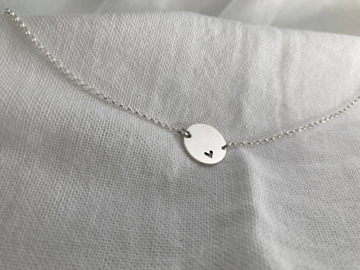 Sterling Silver 13mm Bauble Disc Bracelet