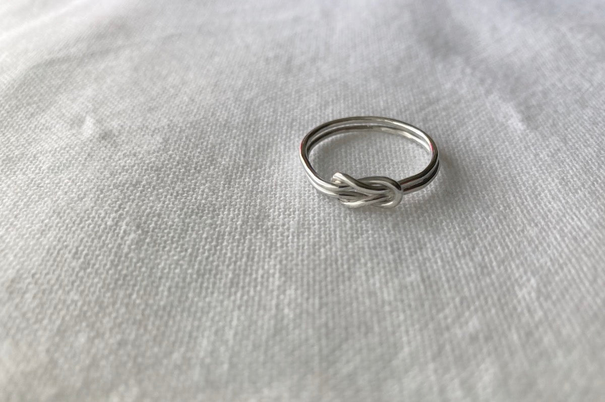 Sterling Silver Double Knot Ring