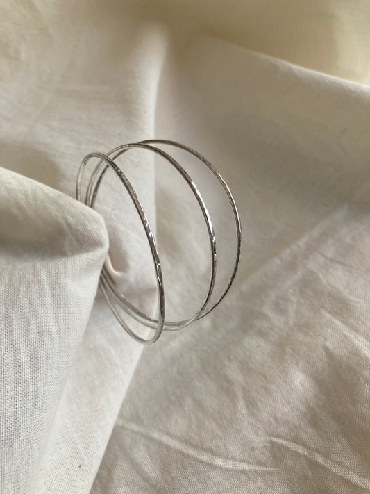 Dainty Hammered Bangles