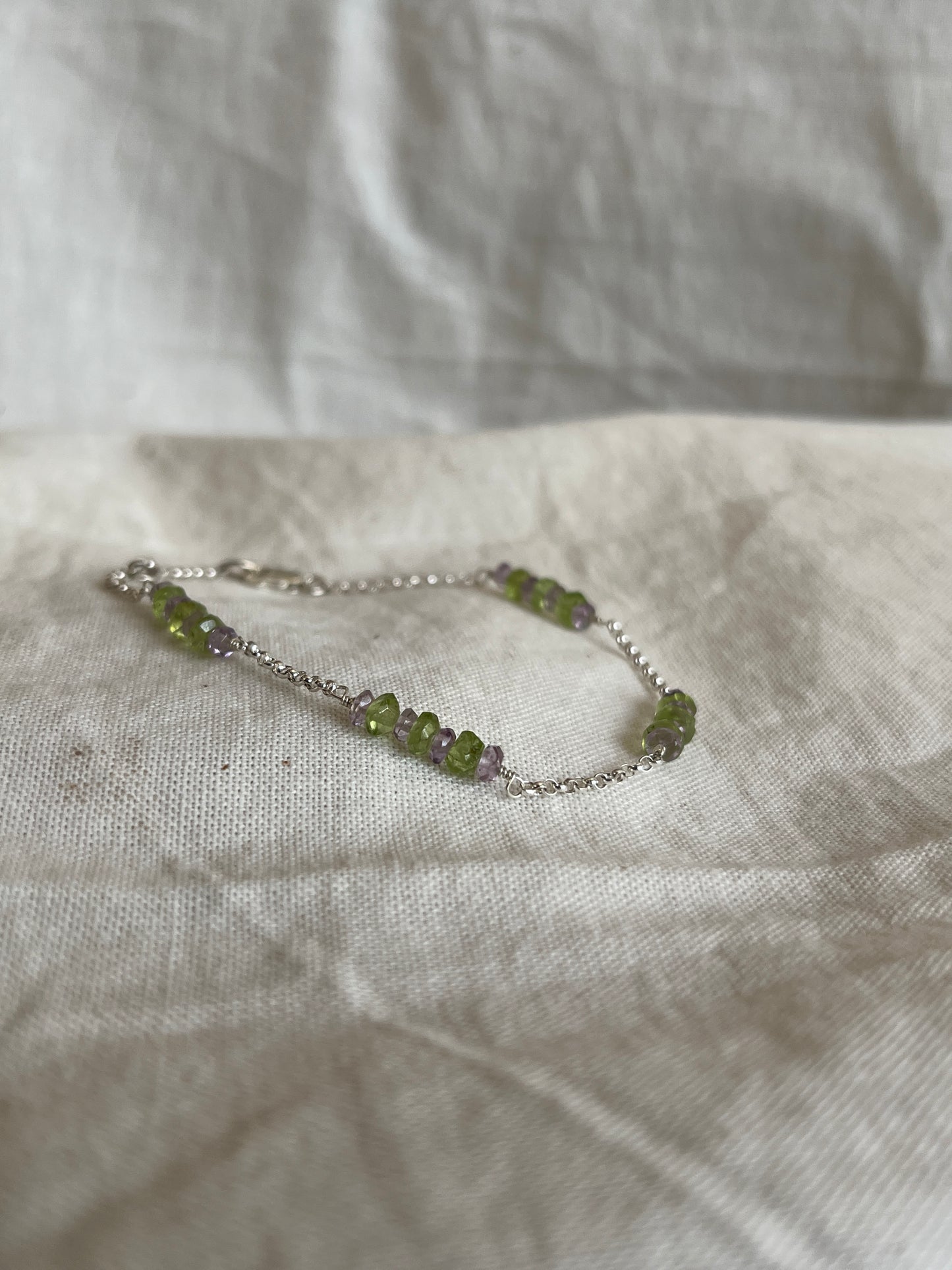 Amethyst & Peridot Bracelet