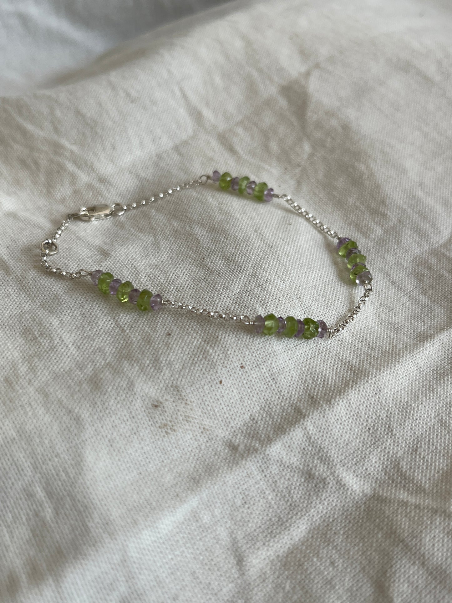 Amethyst & Peridot Bracelet
