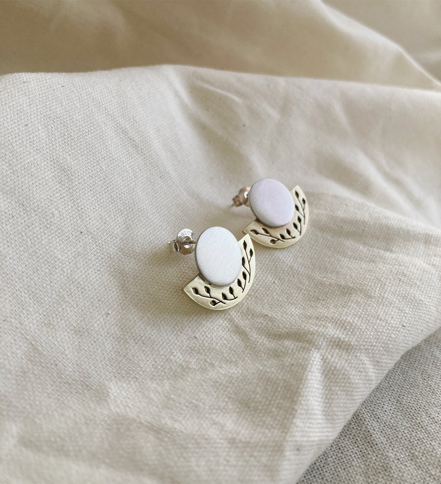 Botanical Semicircle Earrings