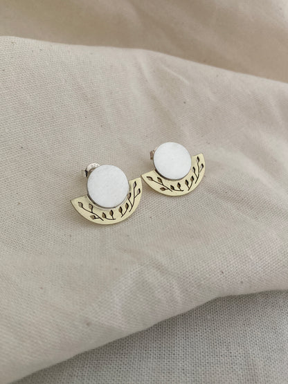 Botanical Semicircle Earrings