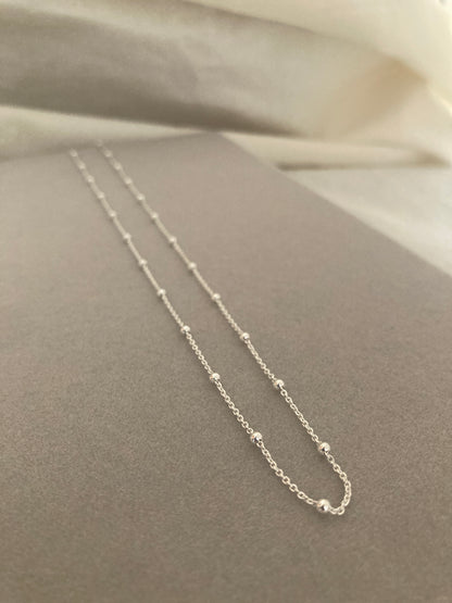 Sterling Silver Chain with Beads