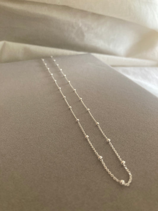 Sterling Silver Chain with Beads