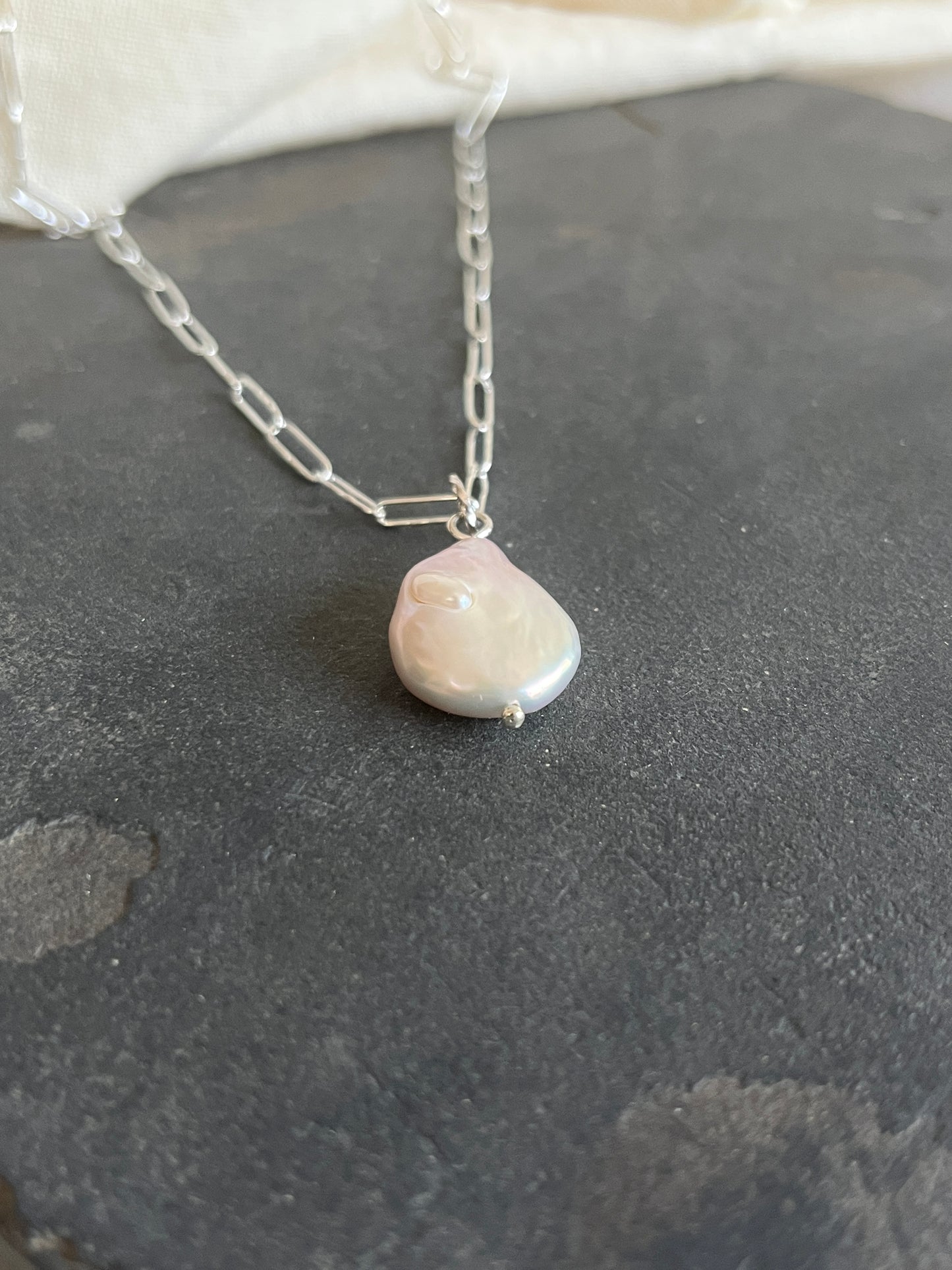 Blister Pearl Necklace