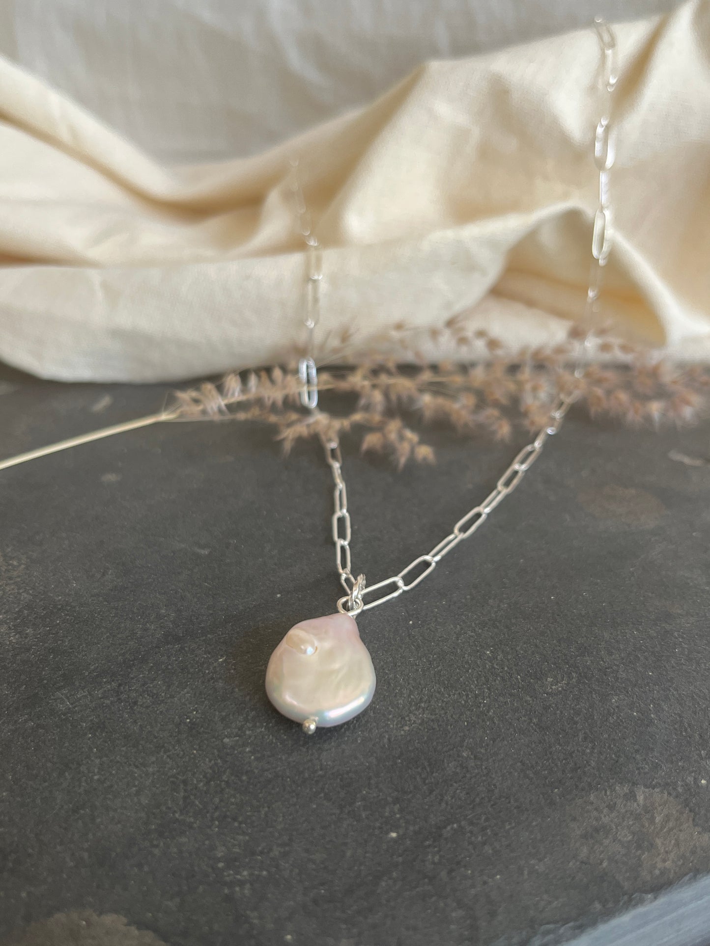 Blister Pearl Necklace