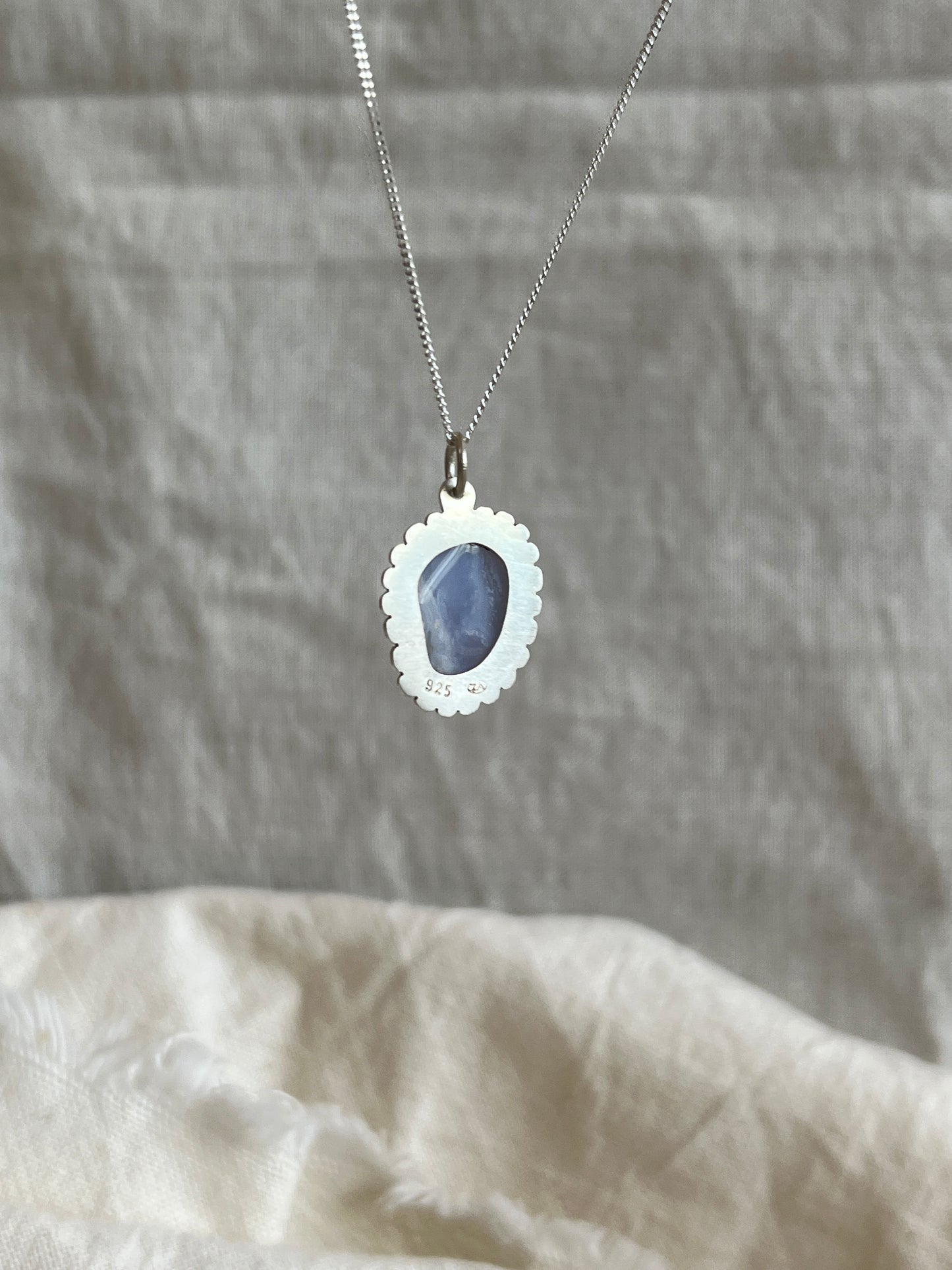 Blue Lace Agate Pendant