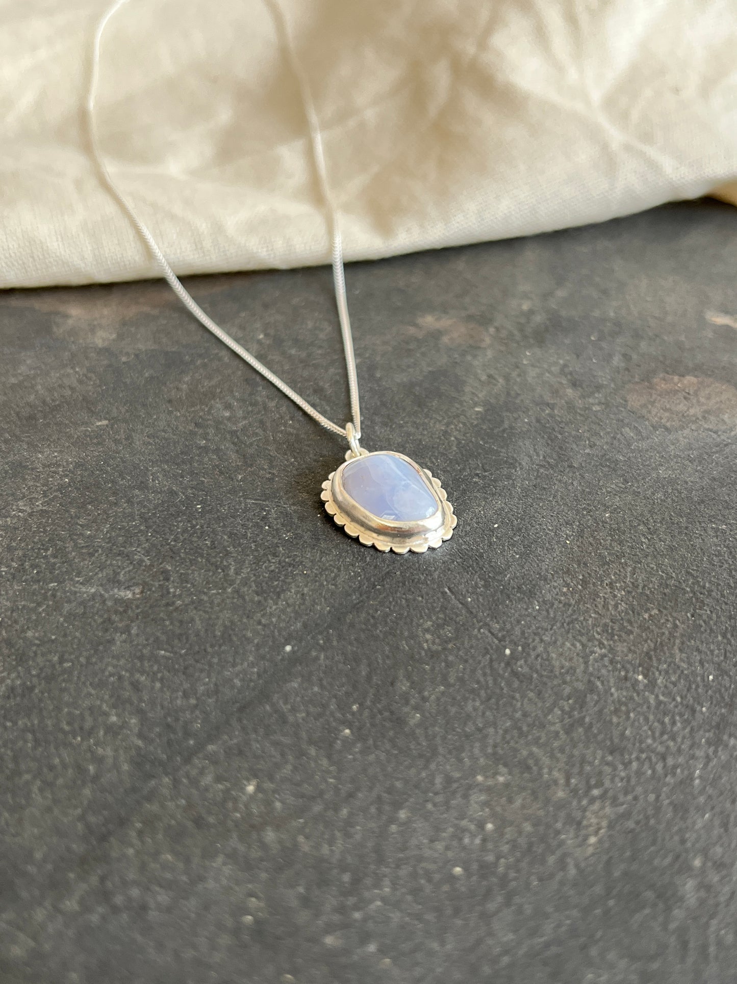 Blue Lace Agate Pendant