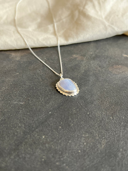 Blue Lace Agate Pendant