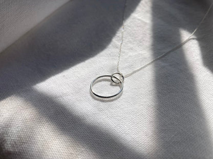 Sterling Silver Charm Holder Circle Pendant to add on Charms