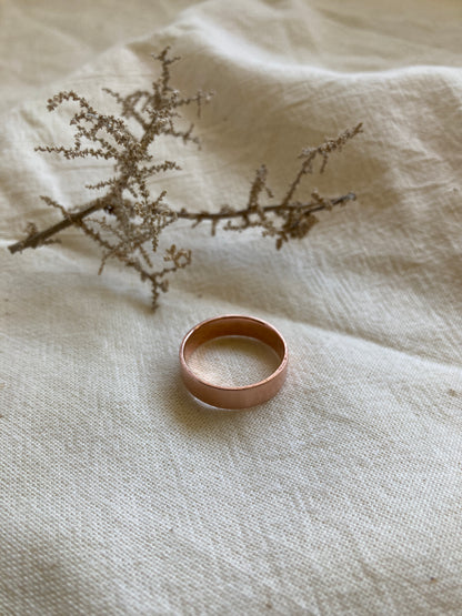 Copper Men's Wedding Band with Satin finish