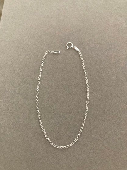 Sterling Silver Dainty Chain Bracelet