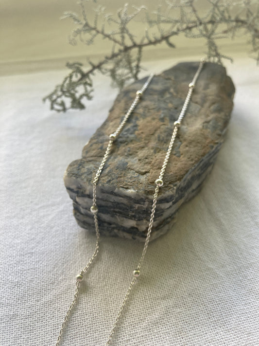 Sterling Silver Chain with Beads