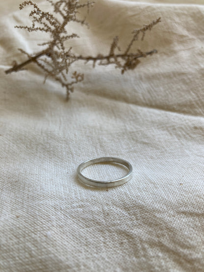 Sterling Silver Flat Everyday Rings - Perfect as a wedding band