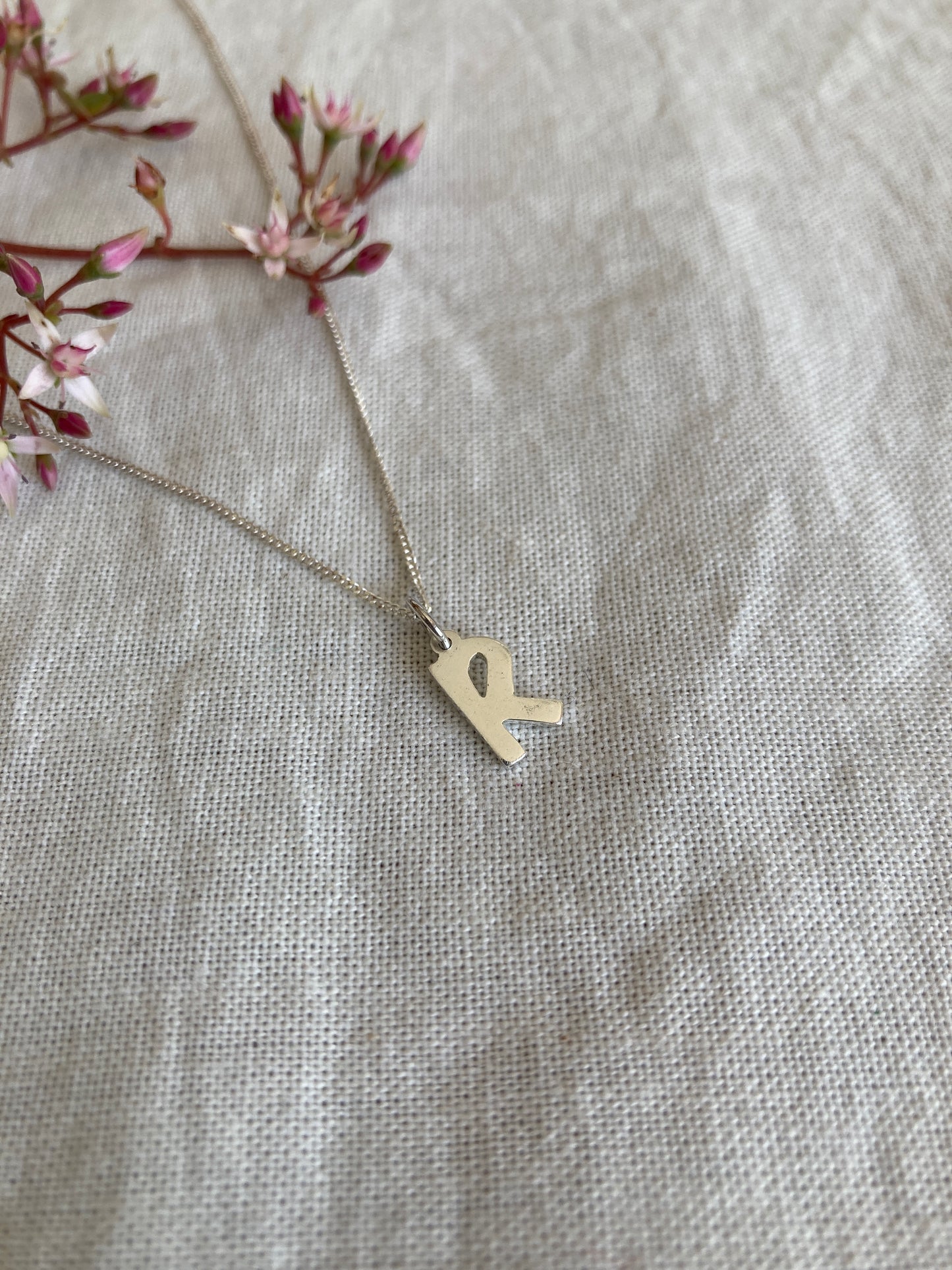 Initial Charm Pendant