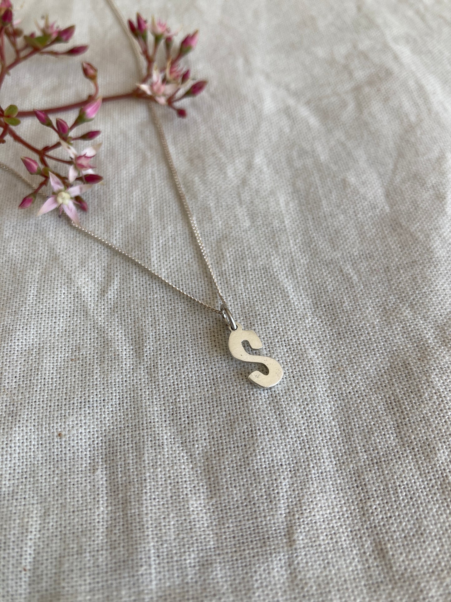 Initial Charm Pendant