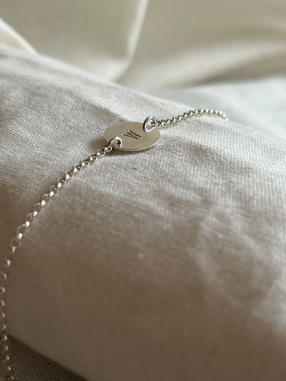 Initial Disc Bracelet