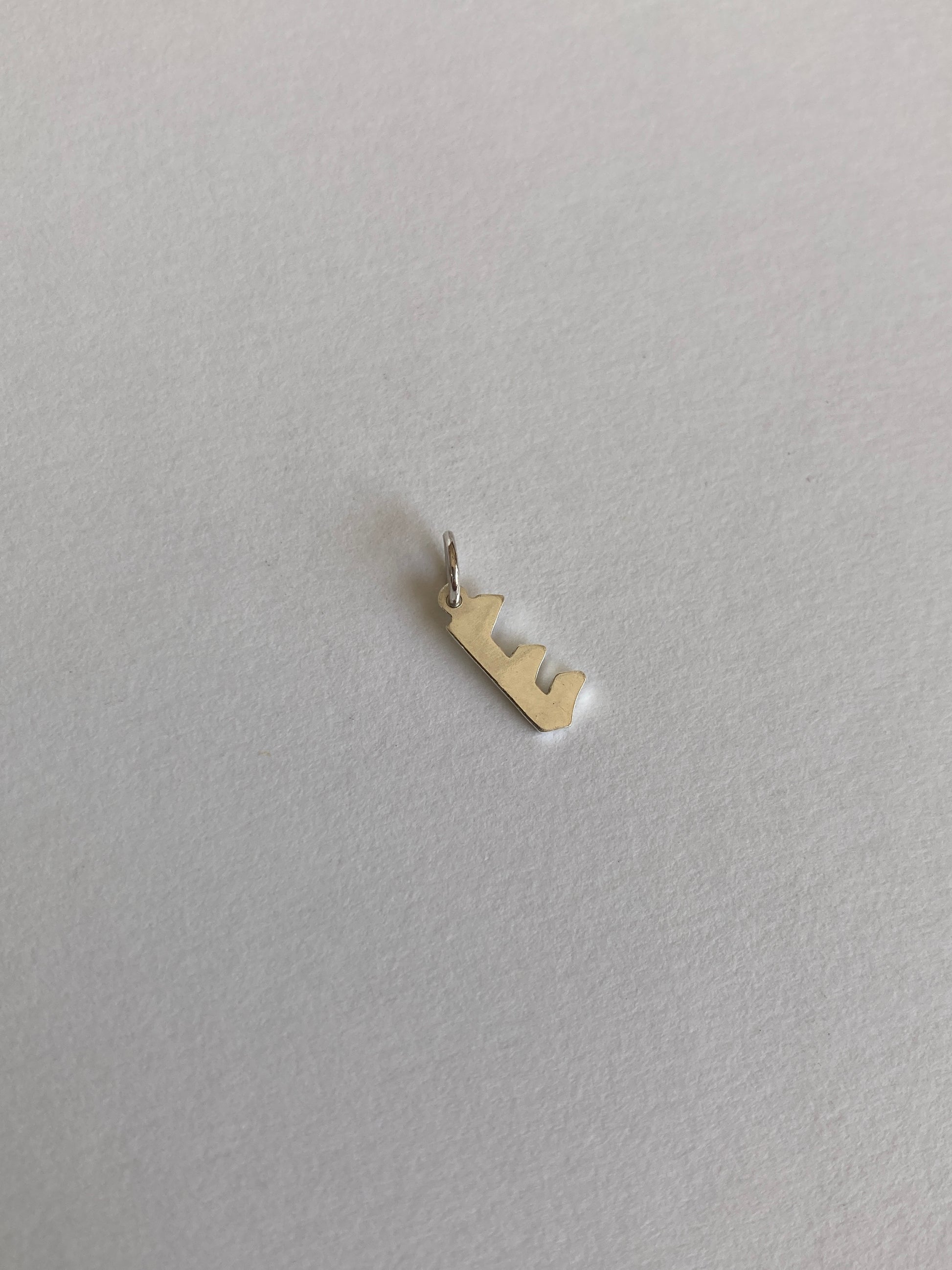 Sterling Silver Initial Charms - letter E