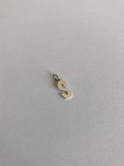 Sterling Silver Initial Charms - letter S