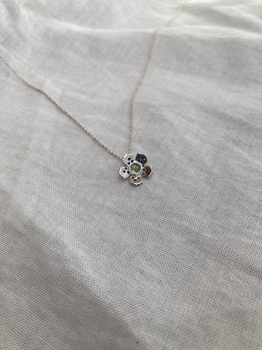 Peridot Wildflower Pendant