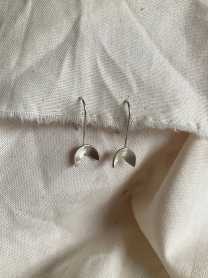 Sterling Silver Petals Earrings on Hooks