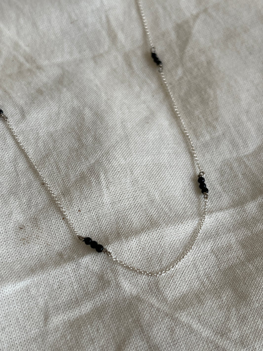 Scattered Onyx Necklace